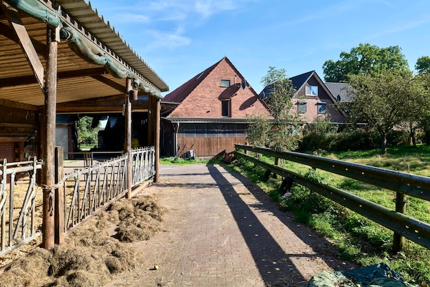 Foto huizen bouwen tegen de lucht.