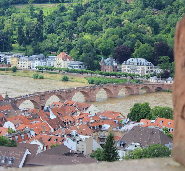 Foto huizen in de stad