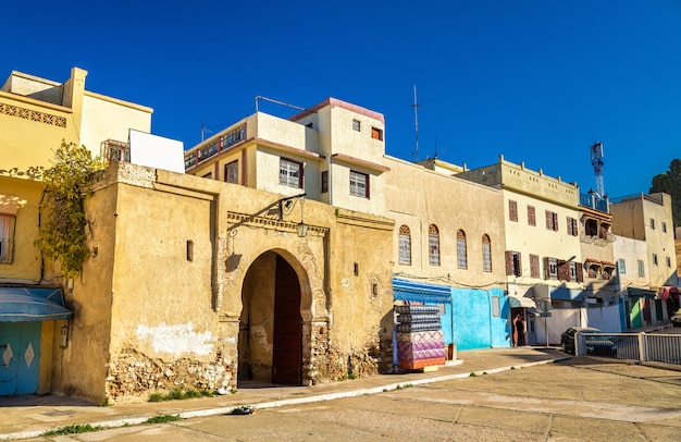 Huizen in Moulay Idriss Zerhoun, een stad in Marokko