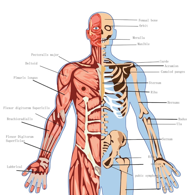 human anatomy 3d illustration