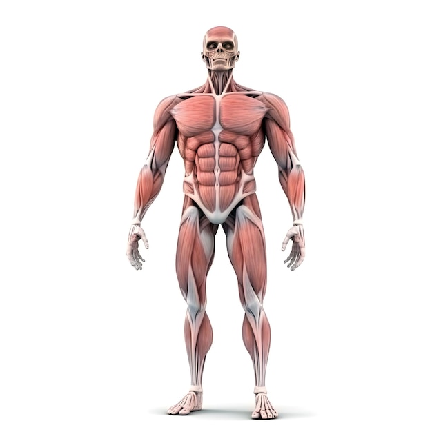 Photo human body anatomy muscles