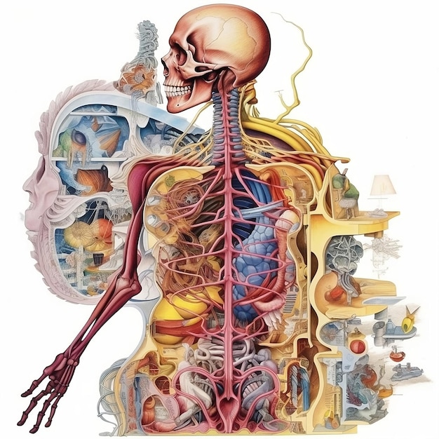 Photo human body anatomy