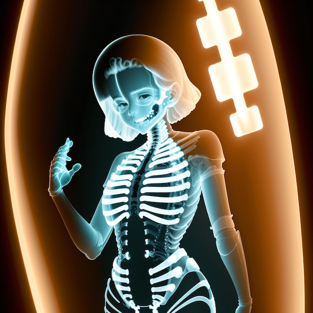Foto raggi x del corpo umano