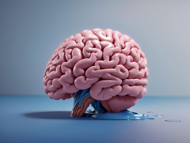 Human brain 3d rendering