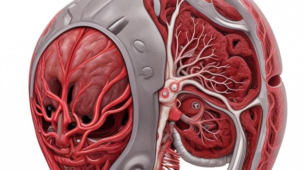 Human Brain Anatomy For Medical Concept 3D Illustration