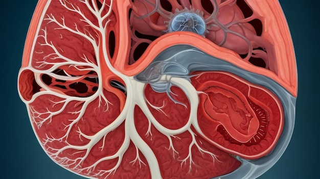 Foto anatomia del cervello umano per il concetto medico illustrazione 3d