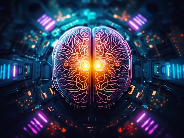 컴퓨터 마이크로칩 AI 기반 컴퓨터 마이크로칩 생성 AI로서의 인간 두뇌