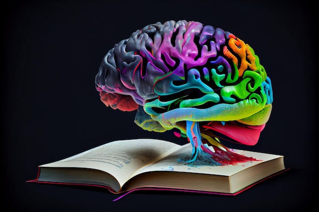 Human brain on a bookgenerative ai