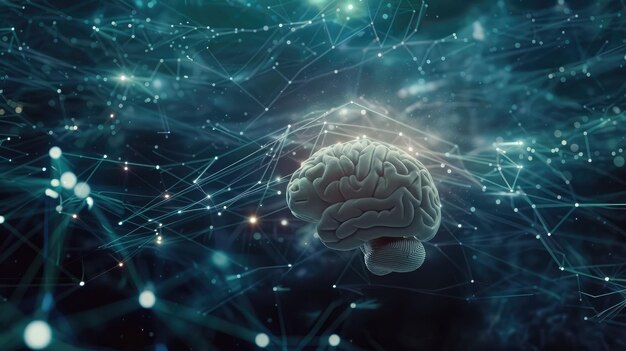 Human brains connectome and network dynamics | Premium AI-generated image