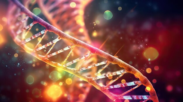 Human cell biology DNA molecular structure Generative AI