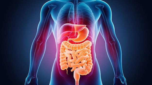 Human digestive system anatomy