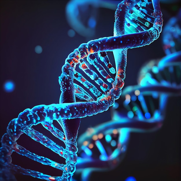 ДНК человека 3D Генеративный AI