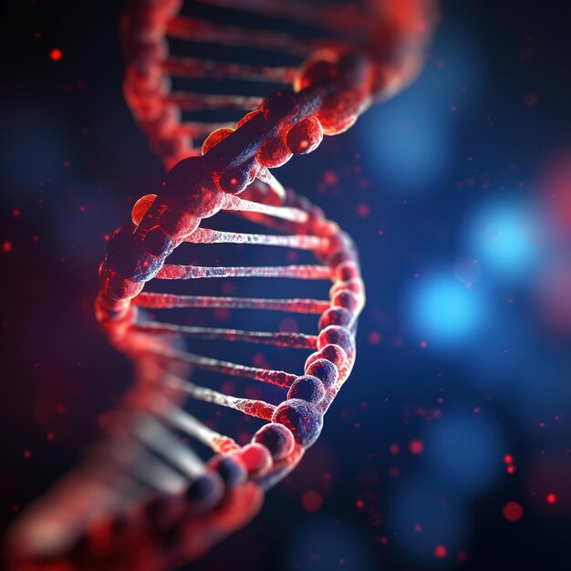 Human DNA science illustration