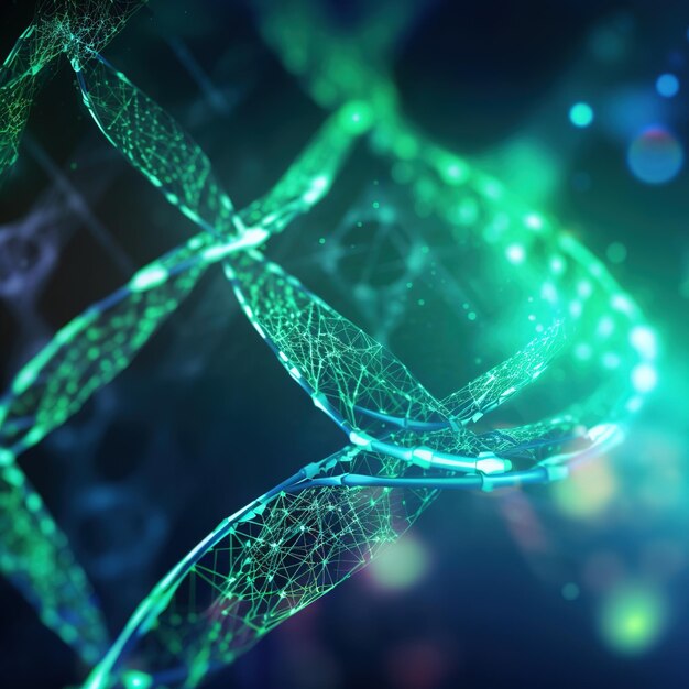 Human DNA science illustration