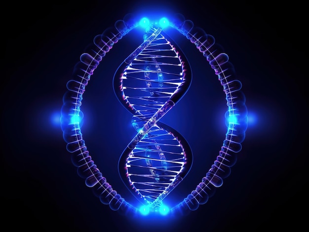 Human DNA science illustration