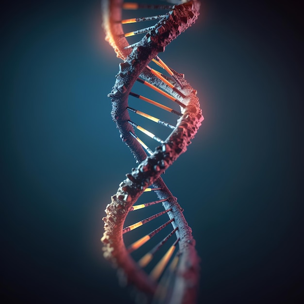 Human DNA science illustration