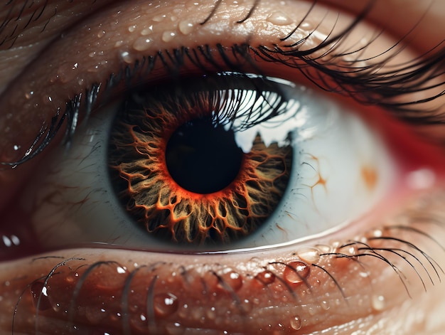 人間の目のマクロの詳細