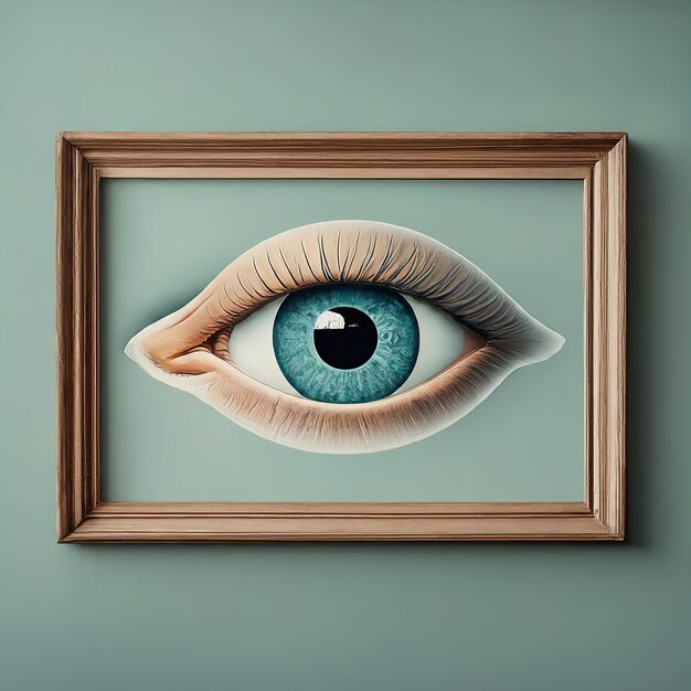 human eye with a creative design