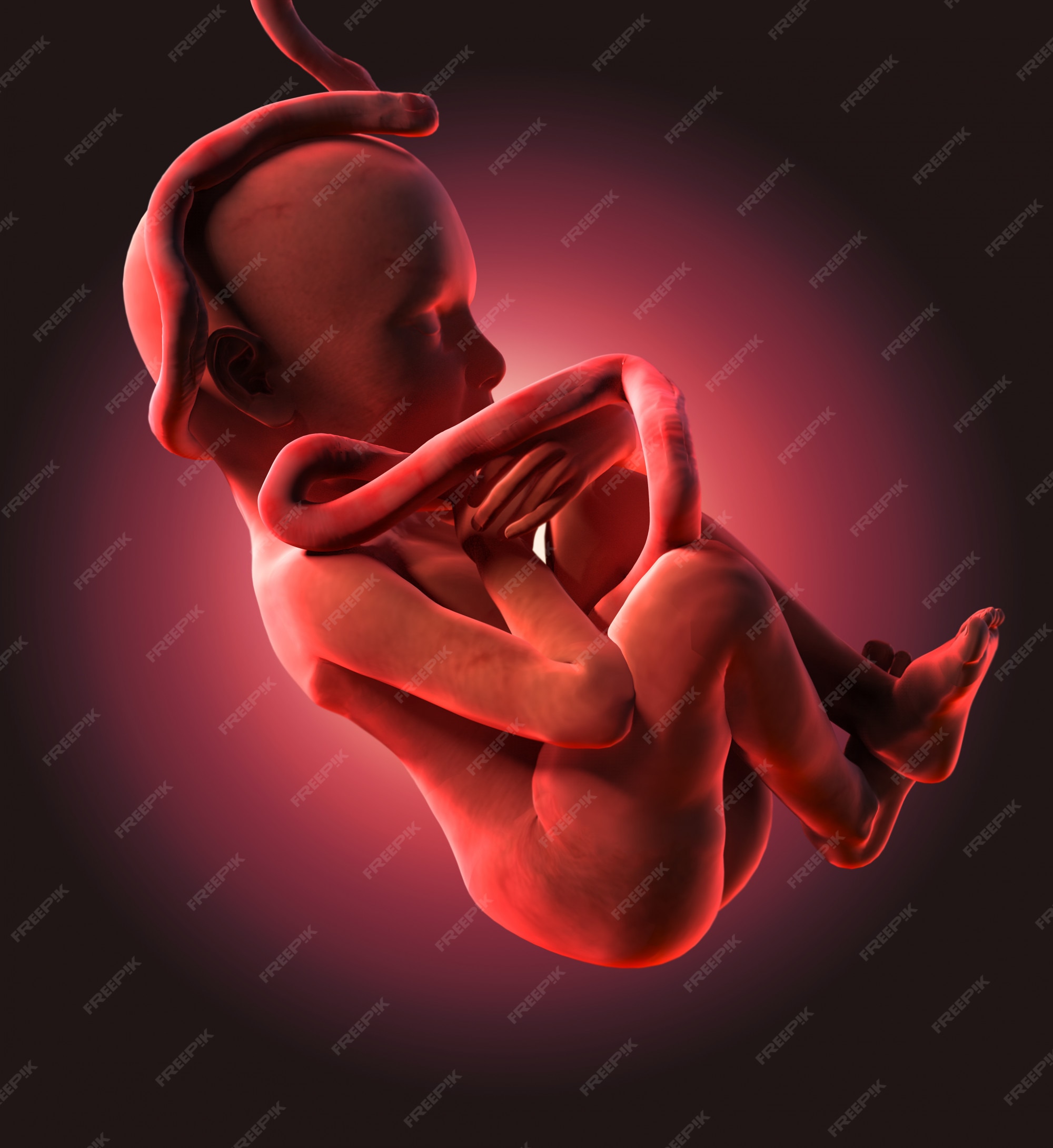 Premium Photo | Human fetus medical concept graphic and scientific