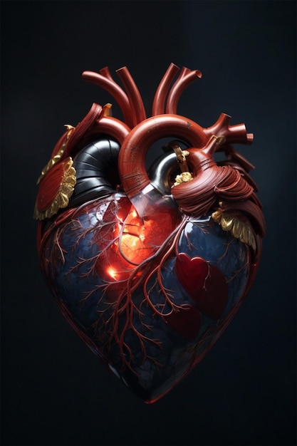 Human heart anatomy