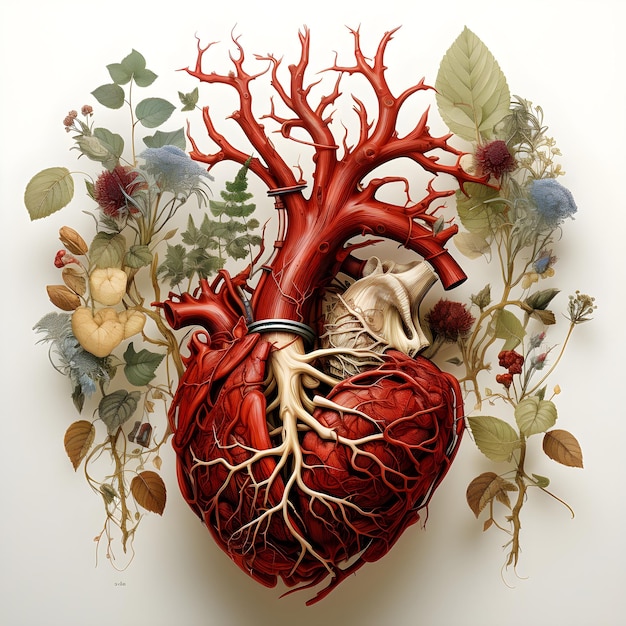 人間の心臓のイラスト