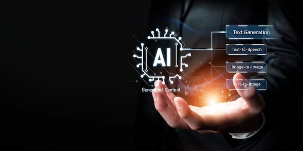 Human interact with ai artificial intelligence brain process generative ai faas