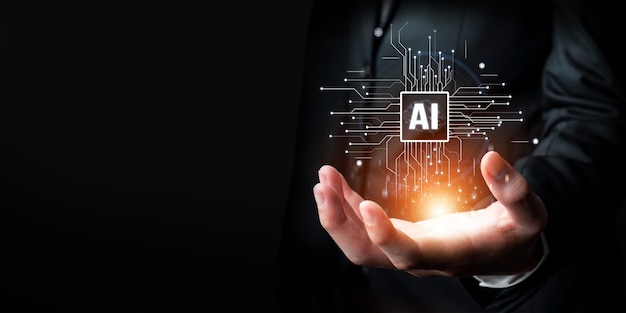 Human interact with AI artificial intelligence brain process generative AI FaaS