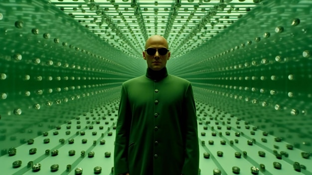 Human living in the Matrix