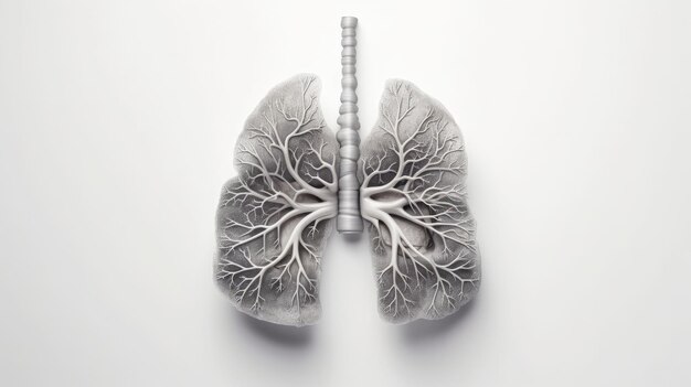 Human lungs and trachea Organ anatomy