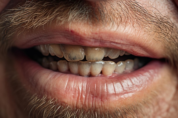 human mouth and lips close up