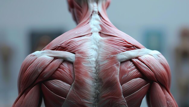 Photo human muscles human anatomy illustration