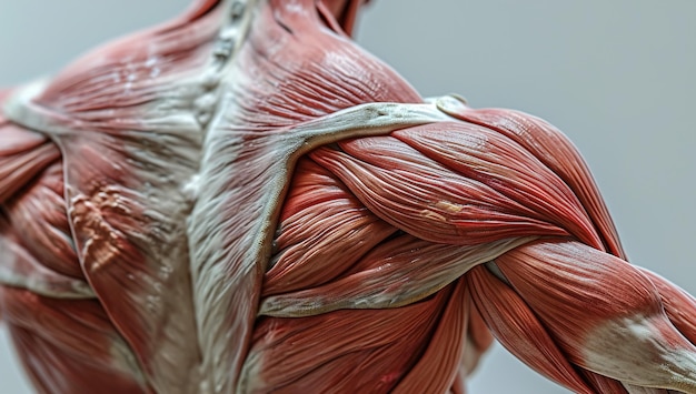 Foto muscoli umani illustrazione dell'anatomia umana