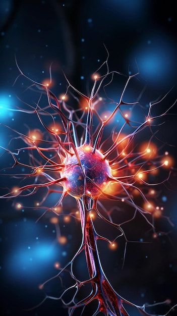 human neurons brain activity ai generated