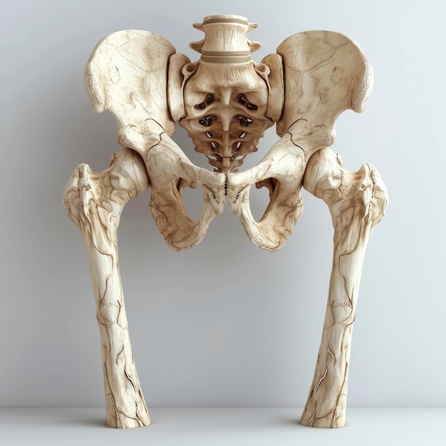 Human Pelvis Hip Lymph Node System 3d illustration