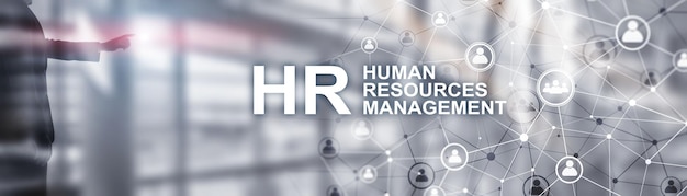 Photo human resource management horizontal mixed media background