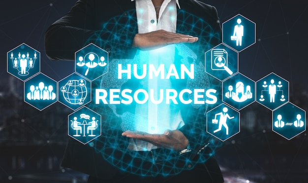 Human resources en mensen netwerkconcept