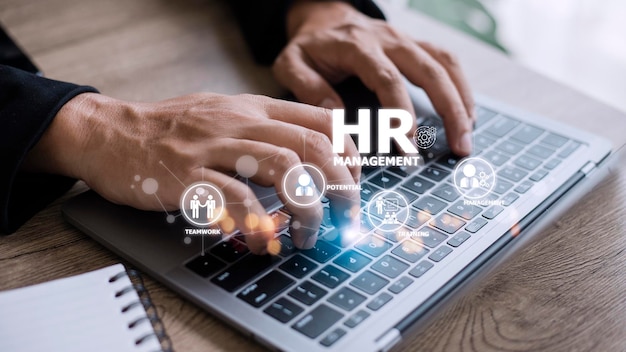 Foto human resources hr-management werving werkgelegenheid headhunting concept