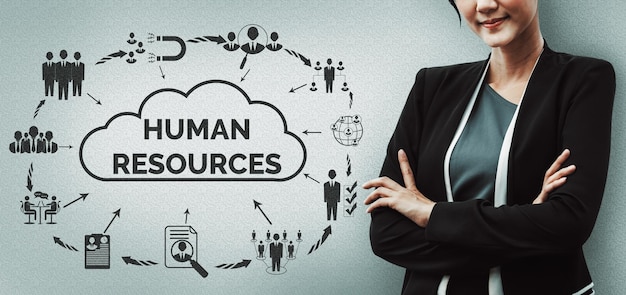 Photo human resources and people networking concept uds