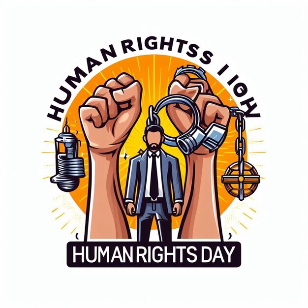 Фото Плакат дня прав человека, флаер и бесплатные фотографии