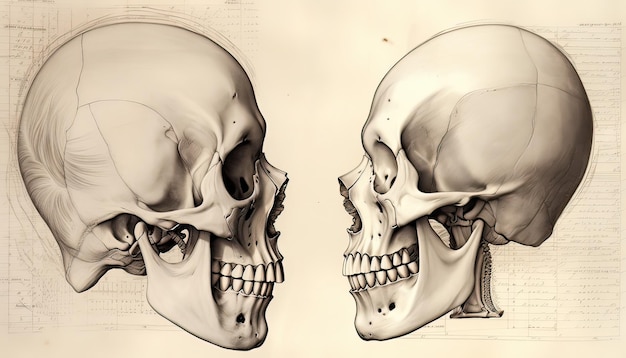 人間の頭蓋骨はジェネレーティブAI技術で作成されました