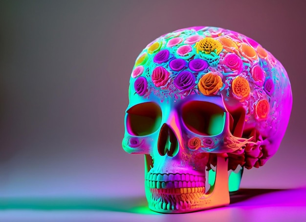 Human skull illustration