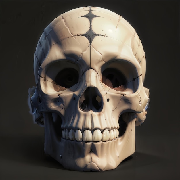 A human skull