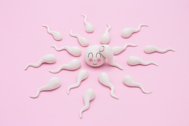 Foto sperma umano impregnare un uovo umano fertile