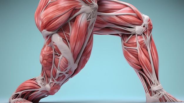 Human thigh muscle anatomy