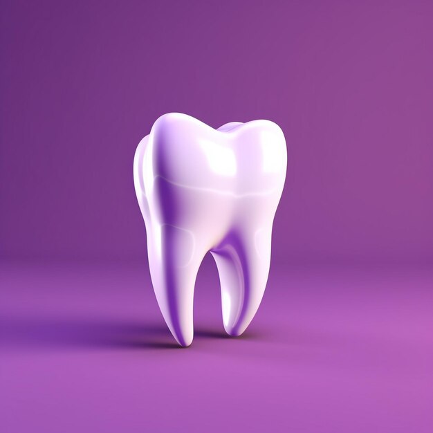 A human tooth white background sharp light and three dimensional ultra clear view