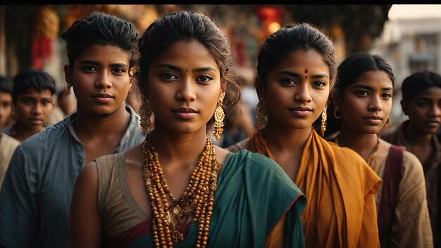Premium AI Image  Humanity Unveiled A Tapestry of Diversity and Connection