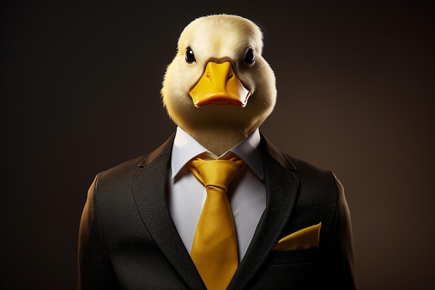 The Humanized Duck in Costume