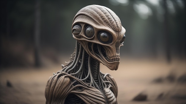 Humanoid Alien Generative AI