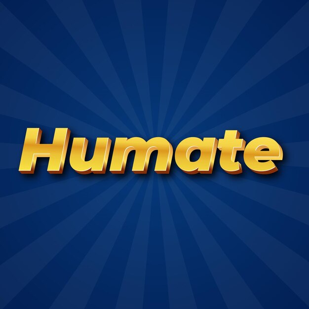 Humate Text effect Gold JPG attractive background card photo