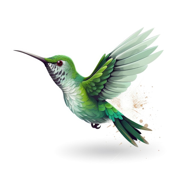 Photo hummingbird flying